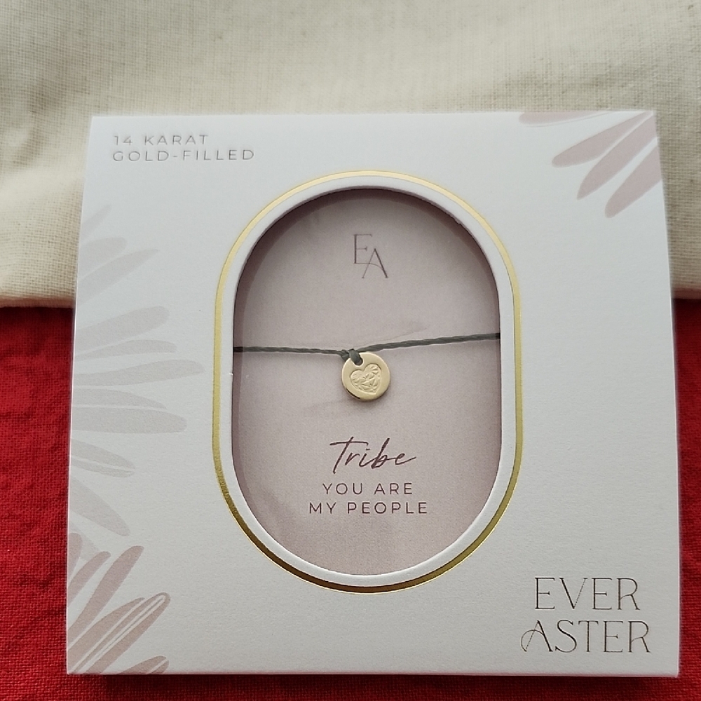 EVER ASTER 14k Gold-filled Tribe Charm Cord Bracelet, You are my People